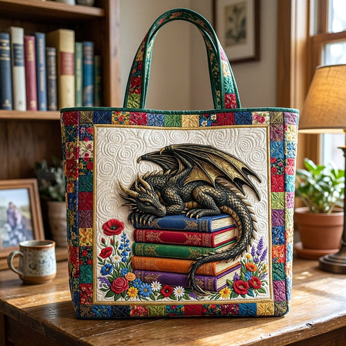 Library Nook Quilted Tote Bag GFTOTP17886