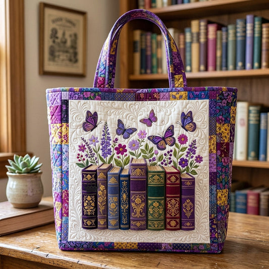 Library Nook Quilted Tote Bag GFTOTP17887