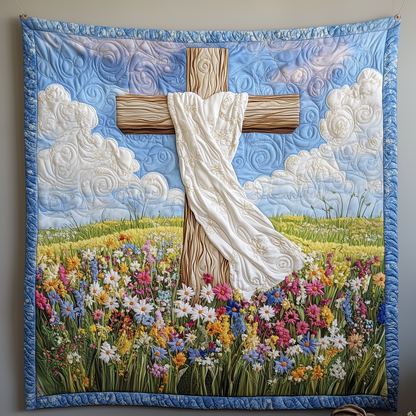 Jesus Cross Quilted Blanket GFTOTP1792