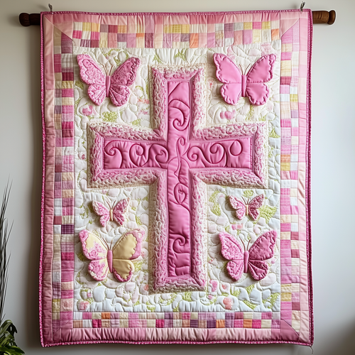 Jesus Cross Quilted Blanket GFTOTP1794