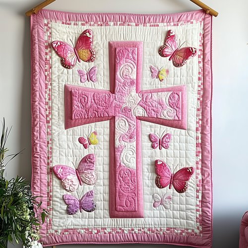 Jesus Cross Quilted Blanket GFTOTP1795