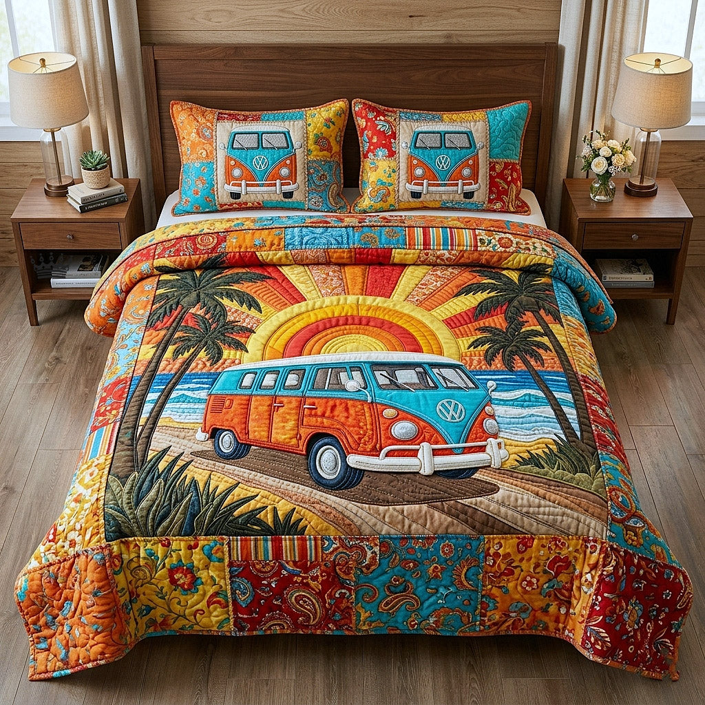 Tropical Breeze 3-Piece Quilted Bedding Set GFTOTP17970