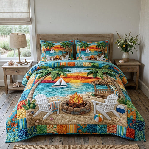 Palm Paradise 3-Piece Quilted Bedding Set GFTOTP17972