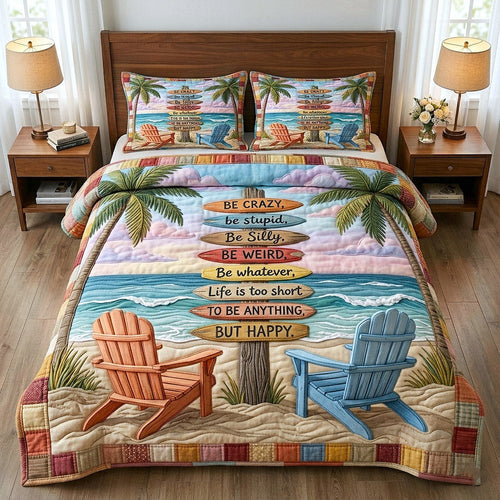 Palm Paradise 3-Piece Quilted Bedding Set GFTOTP17974