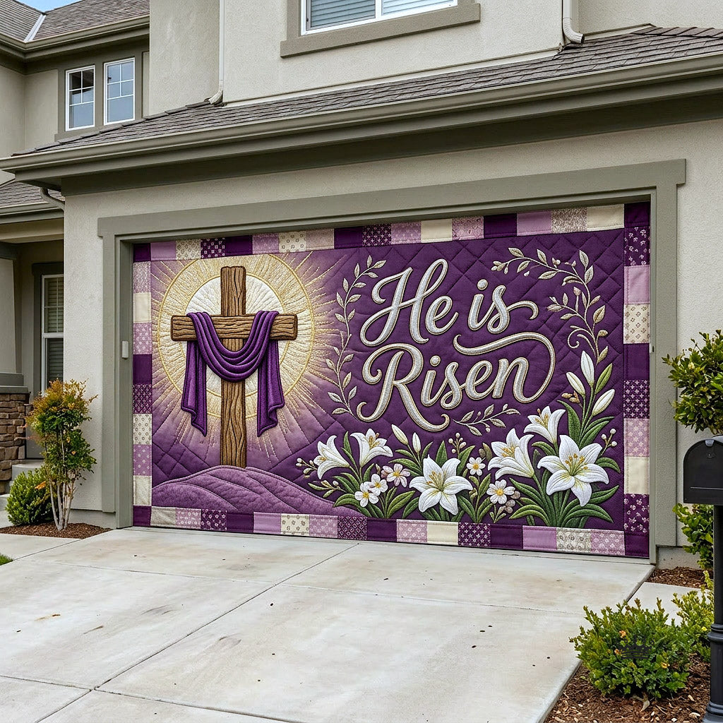He Is Risen Garage Door Banner GFTOTP17977