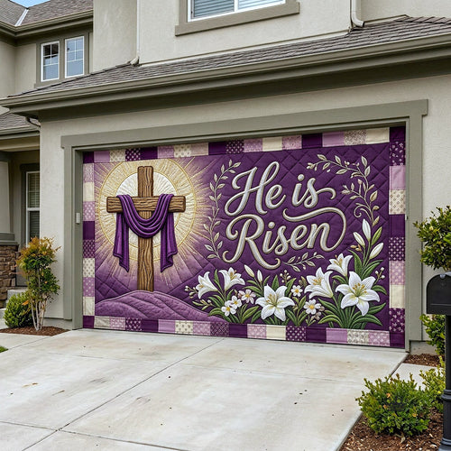 He Is Risen Garage Door Banner GFTOTP17977