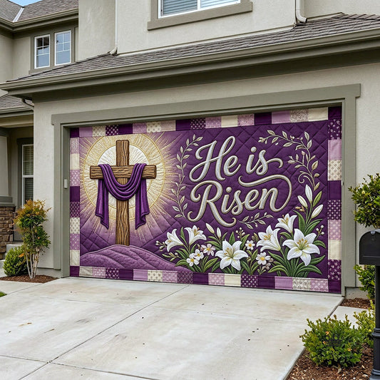 He Is Risen Garage Door Banner GFTOTP17977