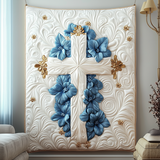 Jesus Cross Quilted Blanket GFTOTP1797