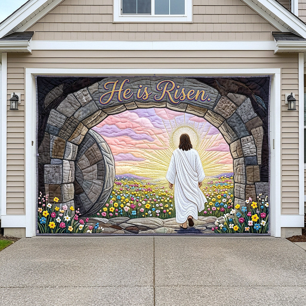 He Is Risen Garage Door Banner GFTOTP17981