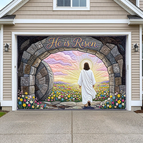 He Is Risen Garage Door Banner GFTOTP17981