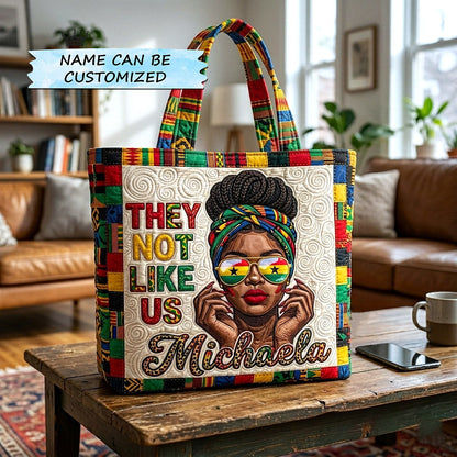 Melanin Queen Quilted Tote Bag QTCUZ GFTOTP17983