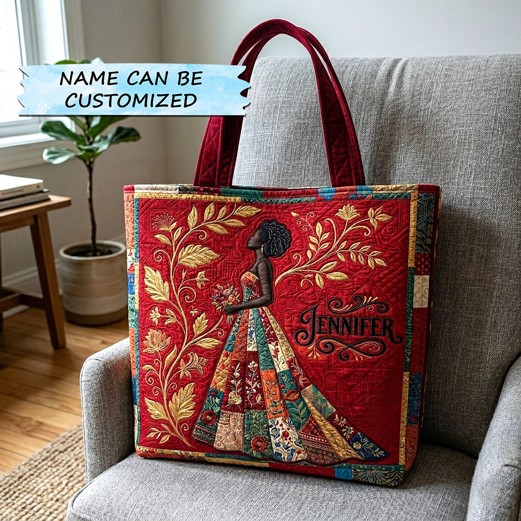 Ebony Empress Quilted Tote Bag QTCUZ GFTOTP17988