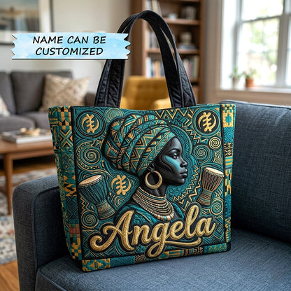 Ebony Empress Quilted Tote Bag QTCUZ GFTOTP17992