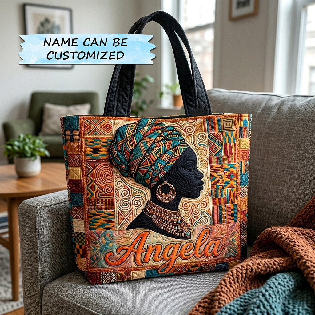 Ebony Empress Quilted Tote Bag QTCUZ GFTOTP17993