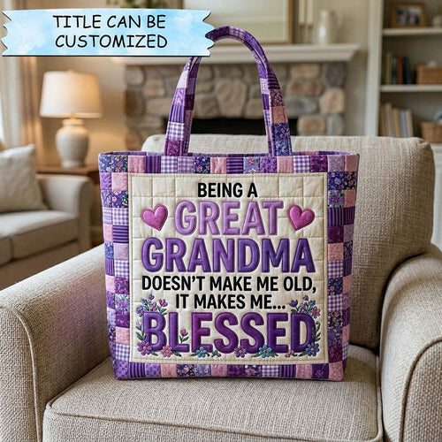 Her Surprise Quilted Tote Bag QTCUZ GFTOTP18010