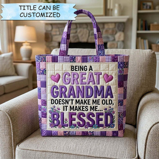 Her Surprise Quilted Tote Bag QTCUZ GFTOTP18010