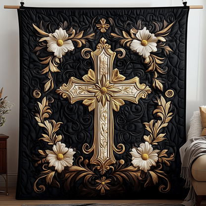 Jesus Cross Quilted Blanket GFTOTP1801