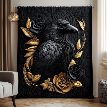 Gothic Raven Quilted Blanket GFTOTP1802