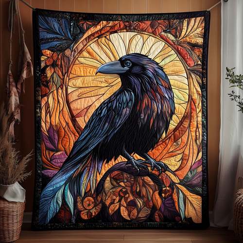 Gothic Raven Quilted Blanket GFTOTP1805