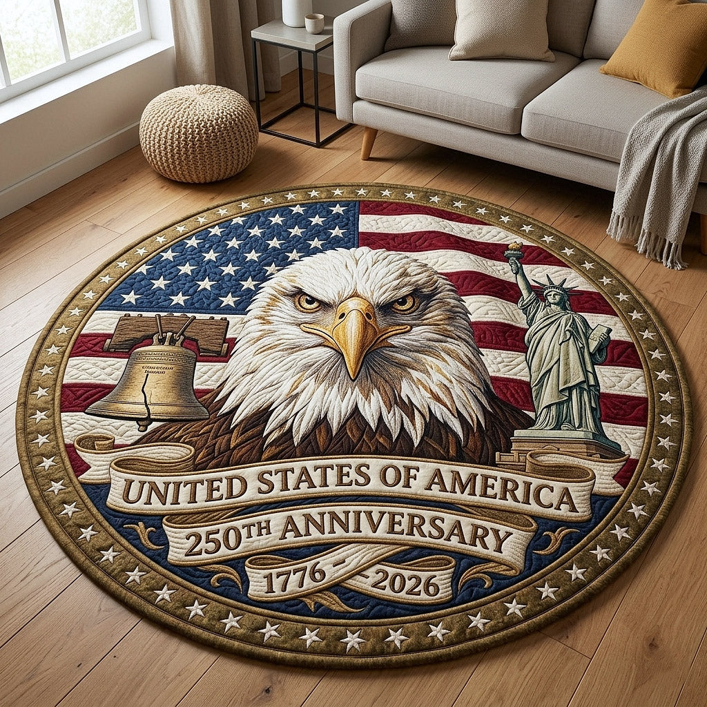 Heritage Patch Quilted Round Mat GFTOTP18093