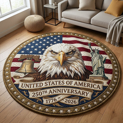 Heritage Patch Quilted Round Mat GFTOTP18093