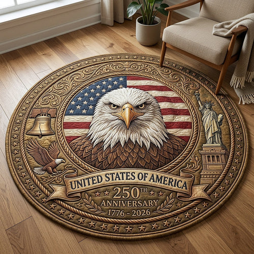 Heritage Patch Quilted Round Mat GFTOTP18095