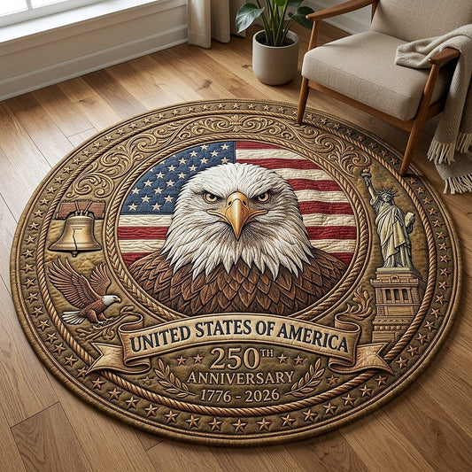 Heritage Patch Quilted Round Mat GFTOTP18095