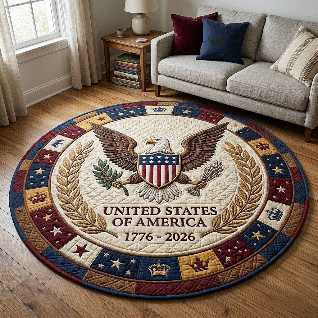 Heritage Patch Quilted Round Mat GFTOTP18096