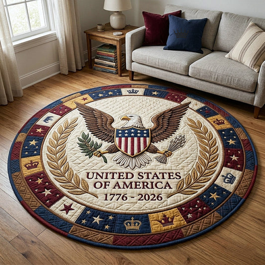 Heritage Patch Quilted Round Mat GFTOTP18096
