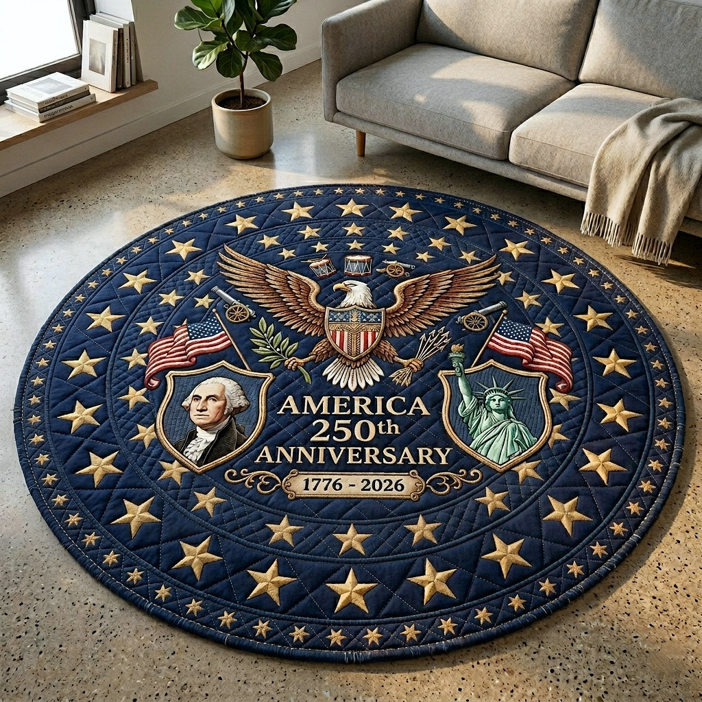 Heritage Patch Quilted Round Mat GFTOTP18097
