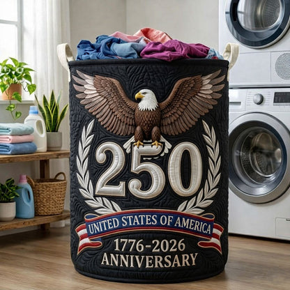 Heritage Patch Quilted Laundry Basket GFTOTP18114