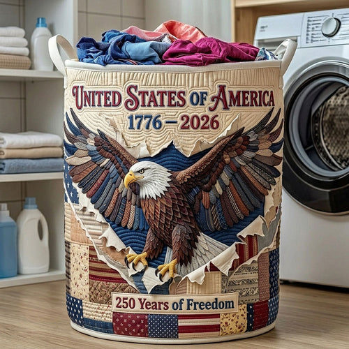Heritage Patch Quilted Laundry Basket GFTOTP18116