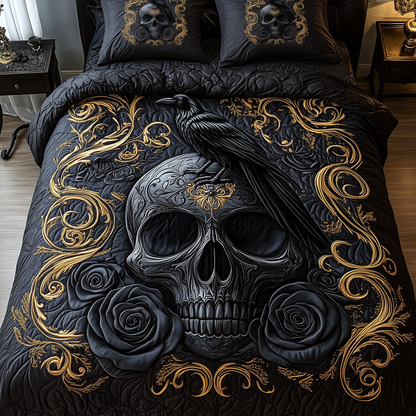 The Raven Dark Requiem 3-Piece Quilted Bedding Set GFTOTP1813
