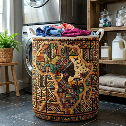 Africa Legacy Quilted Laundry Basket GFTOTP18140C1