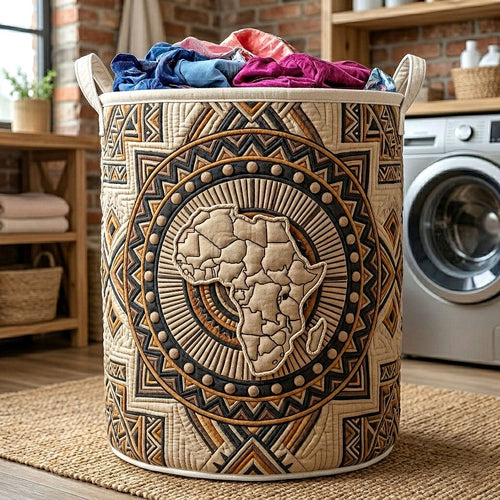 Africa Legacy Quilted Laundry Basket GFTOTP18142