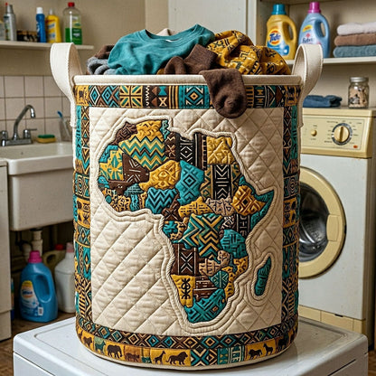 Africa Legacy Quilted Laundry Basket GFTOTP18143
