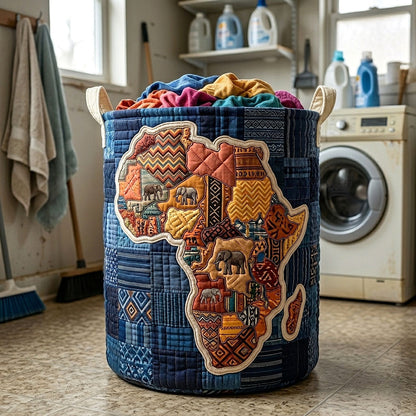 Africa Legacy Quilted Laundry Basket GFTOTP18145