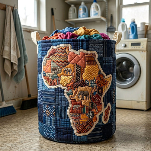 Africa Legacy Quilted Laundry Basket GFTOTP18145