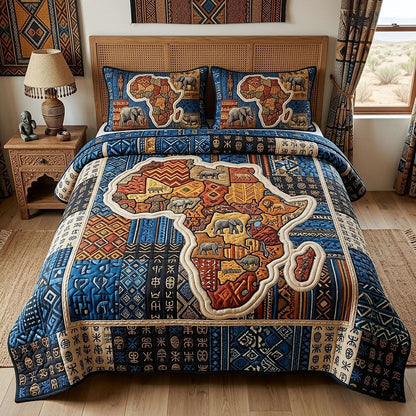 Africa Legacy 3-Piece Quilted Bedding Set GFTOTP18160