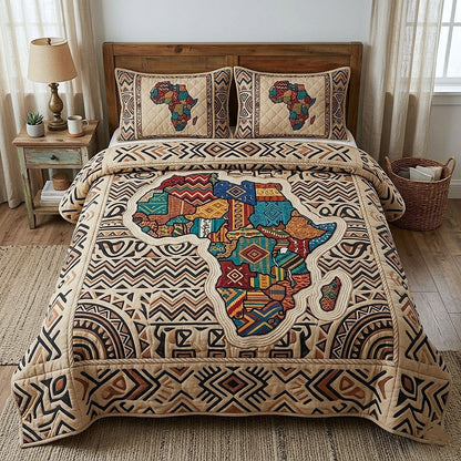 Africa Legacy 3-Piece Quilted Bedding Set GFTOTP18161