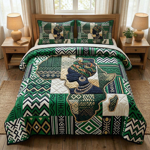 Africa Legacy 3-Piece Quilted Bedding Set GFTOTP18164