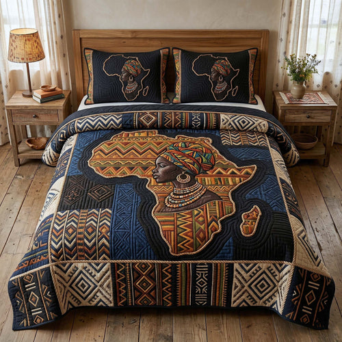 Africa Legacy 3-Piece Quilted Bedding Set GFTOTP18167