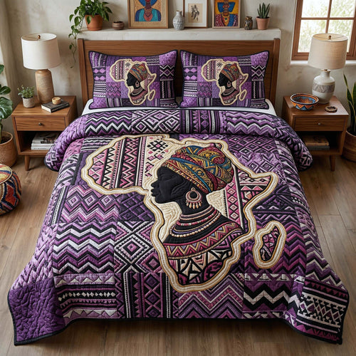 Africa Legacy 3-Piece Quilted Bedding Set GFTOTP18169