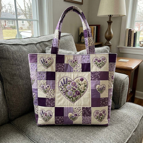 Flower Patchwork Quilted Tote Bag GFTOTP18172