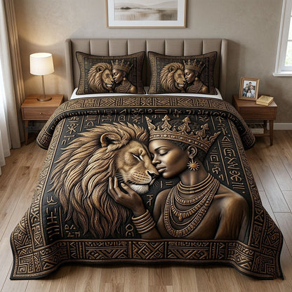Ebony Queen 3-Piece Quilted Bedding Set GFTOTP18228