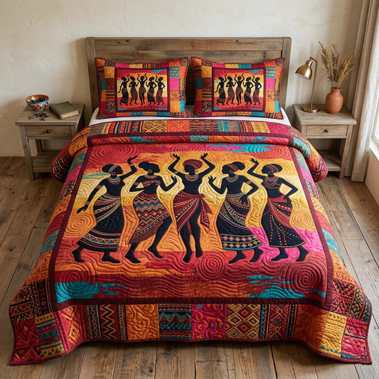 Ebony Queen 3-Piece Quilted Bedding Set GFTOTP18231