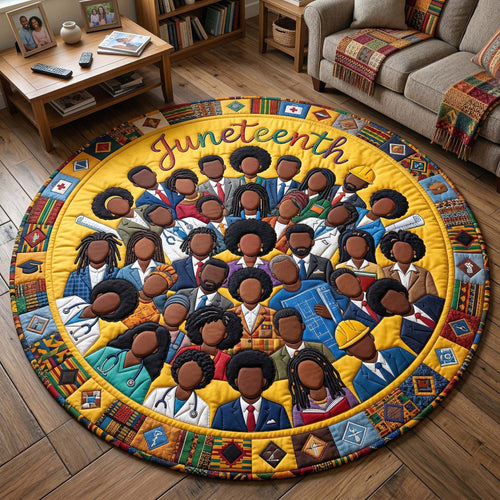 Melanin Legacy Quilted Round Mat GFTOTP18317