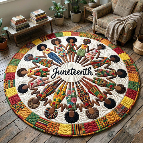 Melanin Legacy Quilted Round Mat GFTOTP18318