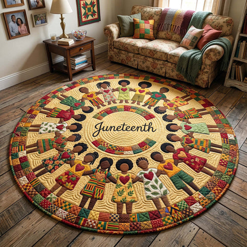Melanin Legacy Quilted Round Mat GFTOTP18319
