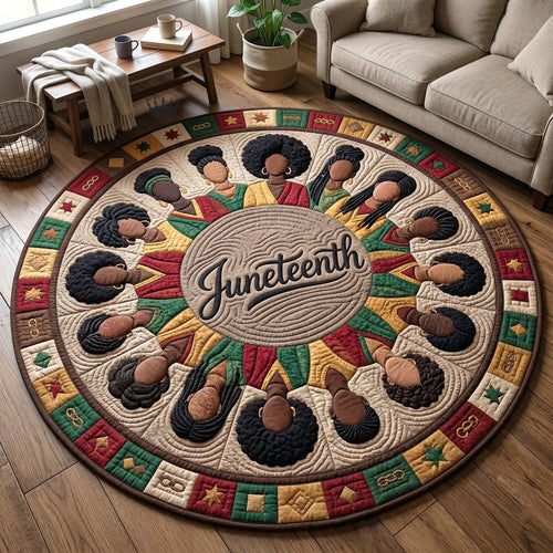 Melanin Legacy Quilted Round Mat GFTOTP18320